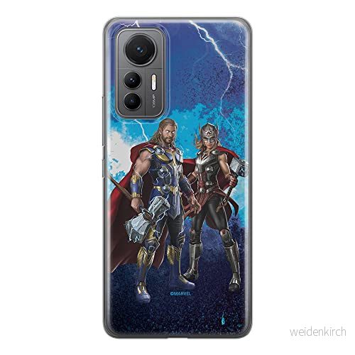 ERT GROUP mobiltelefonfodral för Xiaomi 12 LITE originalt och officiellt licensierat Marvel mönster Thor 009 optimalt anpassad till formen på mobiltelefonen, fodral tillverkad av TPU plast 5905511504076