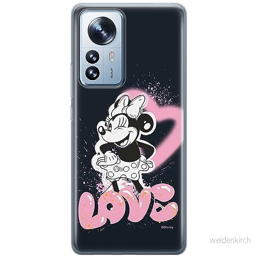 ERT GROUP mobiltelefonfodral för Xiaomi 12 / 12X originalt och officiellt licensierat Disney mönster Minnie 079 optimalt anpassad till formen på mobiltelefonen, fodral tillverkad av TPU plast 5905795031503