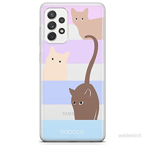 ERT GROUP mobiltelefonfodral för Samsung A72 5G originalt och officiellt licensierat Babaco mönster Cats 014 optimalt anpassad till formen på mobiltelefonen, gedeeltelijk transparant 5905131068392