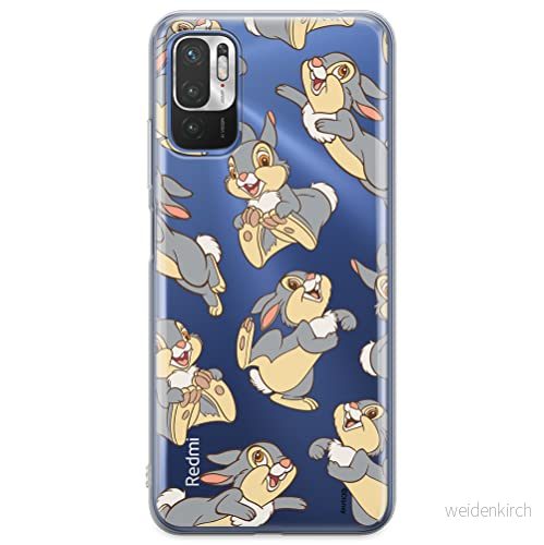 ERT GROUP mobiltelefonfodral för Xiaomi REDMI NOTE 10 5G / POCO M3 PRO originalt och officiellt licensierat Disney mönster Thumper 003 anpassad till formen på mobiltelefonen, gedeeltelijk transparant 5905131820372