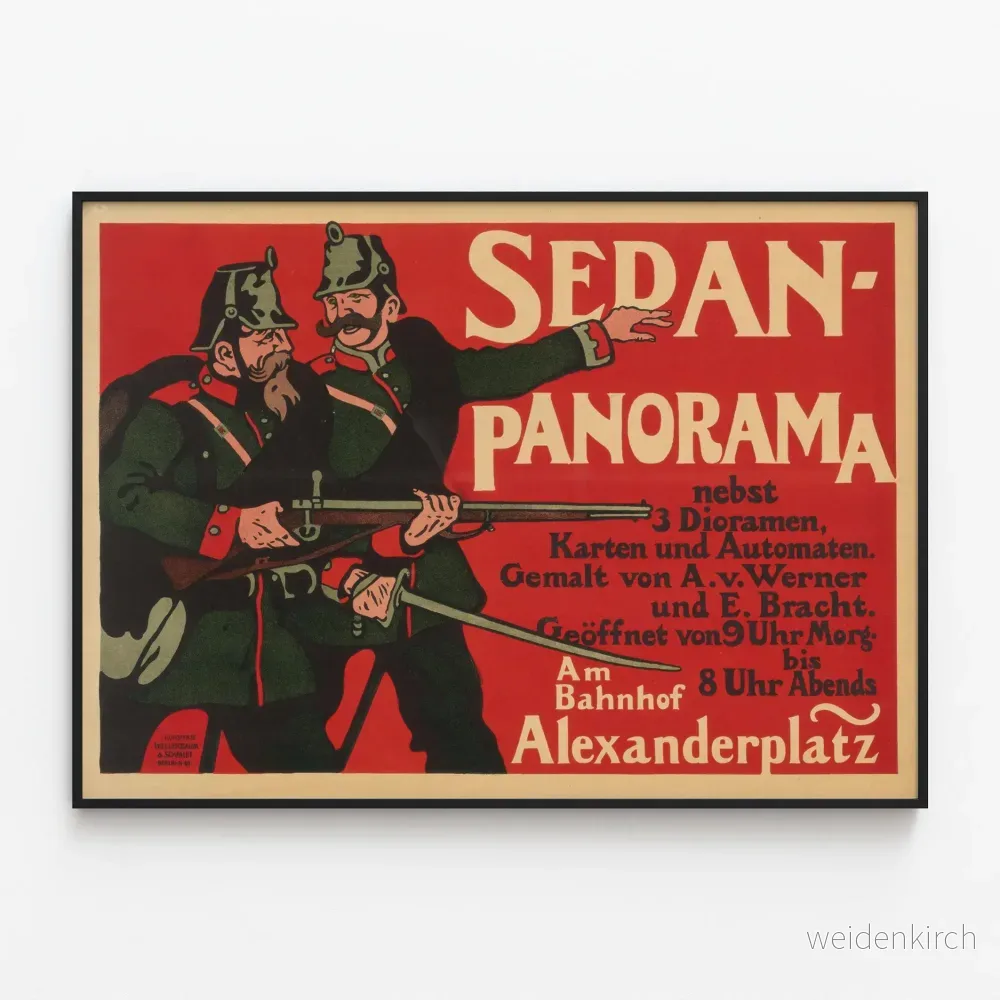 Vintage poster av Panorama vid Bahnhof Alexanderplatz