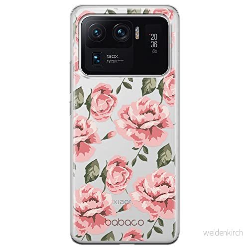 ERT GROUP mobiltelefonfodral för Xiaomi MI 11 ULTRA originalt och officiellt licensierat Babaco mönster Flowers 013 optimalt anpassad till formen på mobiltelefonen, gedeeltelijk transparant 5903932716542