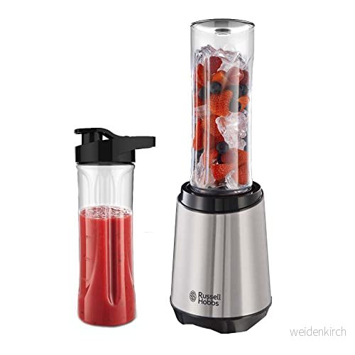 Russell Hobbs Mix&Go 23470 56 Miniblender, Silver, Svart, 600 ml 4008496894758