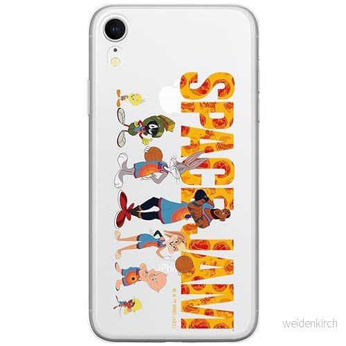 ERT GROUP mobiltelefonfodral för Iphone XR originalt och officiellt licensierat Looney Tunes mönster Space Jam 006 optimalt anpassad till formen på mobiltelefonen, gedeeltelijk transparant 5905511027094