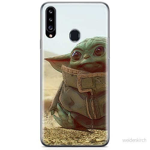 ERT GROUP mobiltelefonfodral för Samsung A20S originalt och officiellt licensierat Star Wars mönster Baby Yoda 003 optimalt anpassad till formen på mobiltelefonen, fodral tillverkad av TPU plast 5904805443572