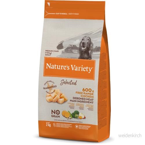 Nature's Variety Selected medelstora och stora raser vuxna hundfoder spannmålsfri med undantagen kyckling 2 kg 8410650271392