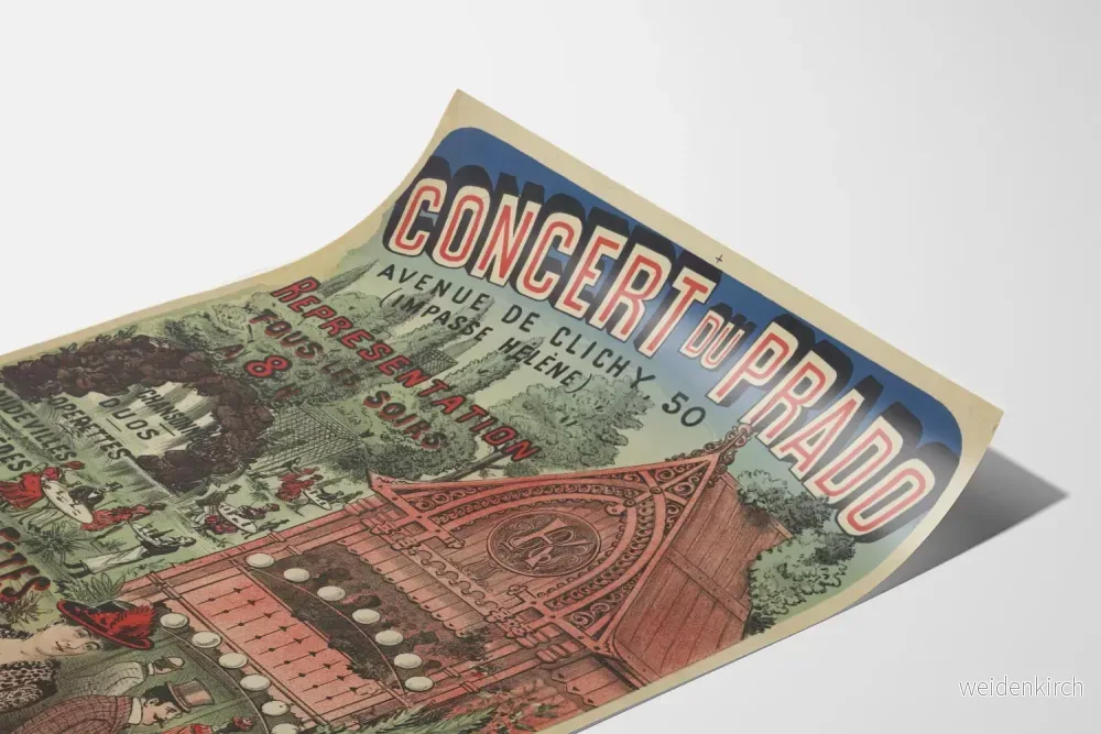 Vintage konsertposter av Prado Avenue de Clichy väggdekoration - Bild 3