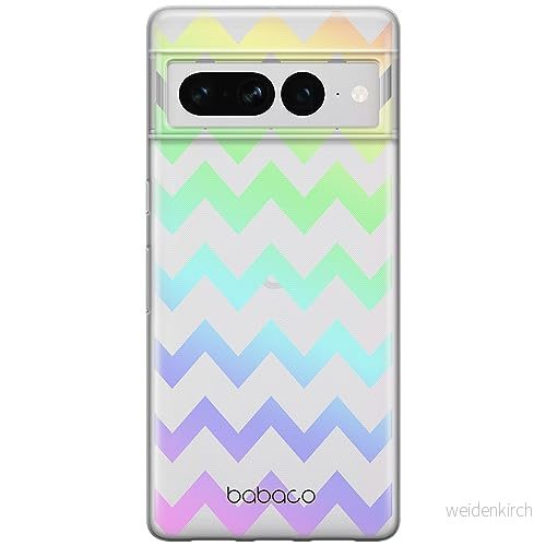 ERT GROUP mobiltelefonfodral för Google PIXEL 7 PRO originalt och officiellt licensierat Babaco mönster Zigzac 001 optimalt anpassad till formen på mobiltelefonen, gedeeltelijk transparant 5905795170202