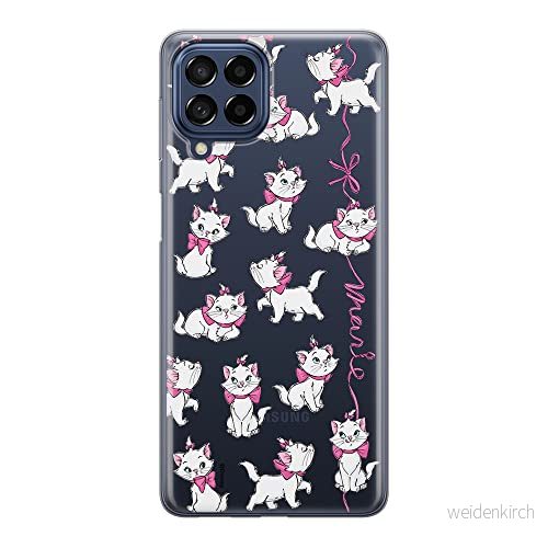 ERT GROUP mobiltelefonfodral för Samsung M33 5G originalt och officiellt licensierat Disney mönster Marie 008 optimalt anpassad till formen på mobiltelefonen, gedeeltelijk transparant 5905511358044