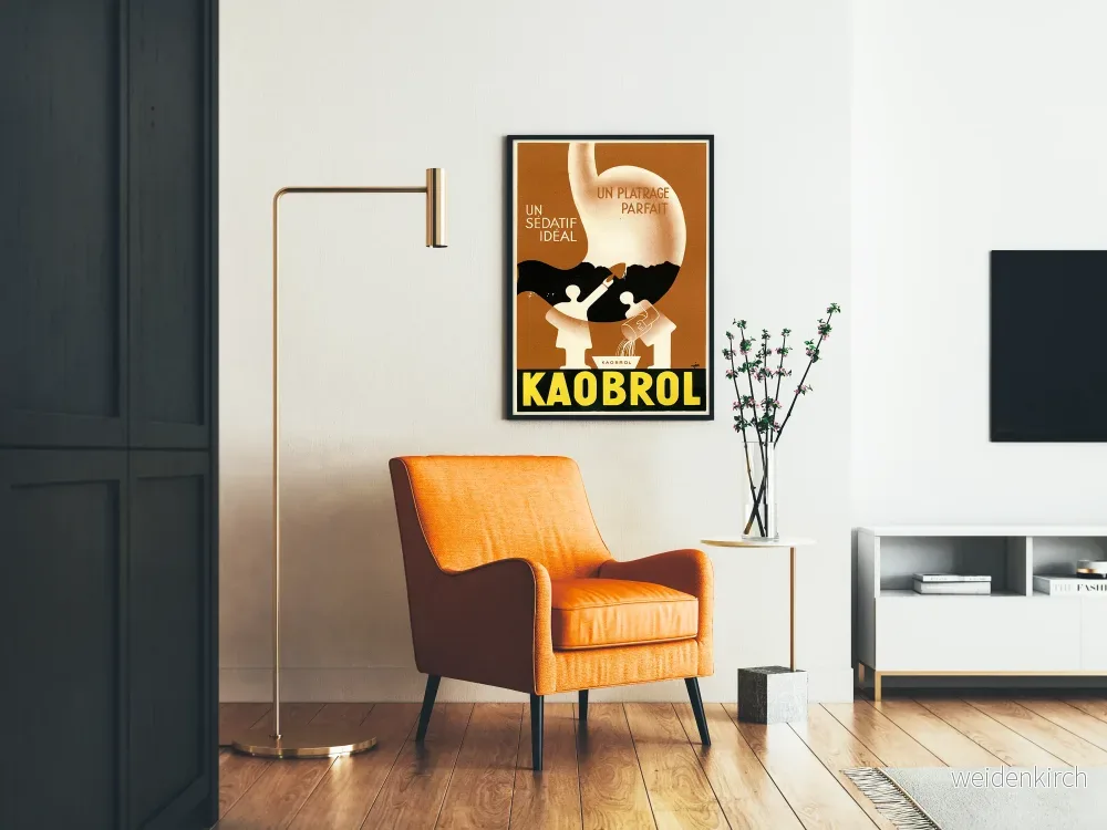 Vintageposter Kaobrol - Retro medicinsk väggdekoration - Bild 2