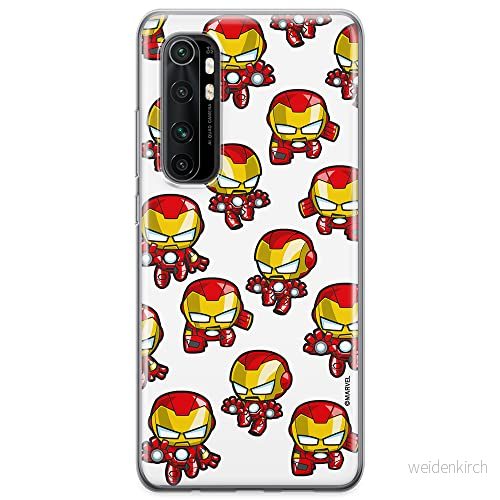 ERT GROUP mobiltelefonfodral för Xiaomi MI NOTE 10 Lite originalt och officiellt licensierat Marvel mönster Iron Man 031 optimalt anpassad till formen på mobiltelefonen, fodral tillverkad av TPU plast 5904805156755