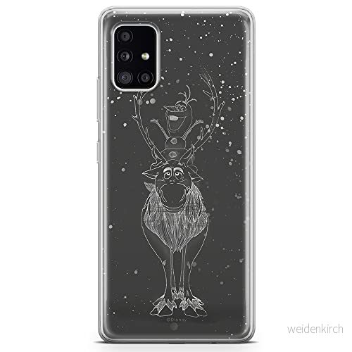 ERT GROUP mobiltelefonfodral för Samsung A51 5G originalt och officiellt licensierat Disney mönster Olaf and Sven 001 optimalt anpassad till formen på mobiltelefonen, fodral tillverkad av TPU plast 5904805452130