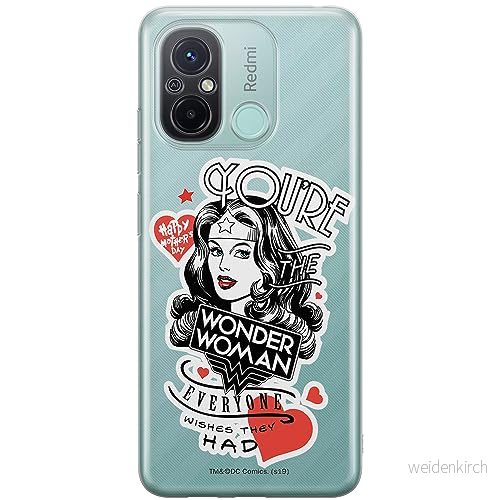 ERT GROUP mobiltelefonfodral för Xiaomi REDMI 12C/ 11A originalt och officiellt licensierat DC mönster Wonder Woman 014 optimalt anpassad till formen på mobiltelefonen, gedeeltelijk transparant 5905511853785