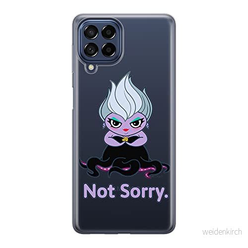 ERT GROUP mobiltelefonfodral för Samsung M33 5G originalt och officiellt licensierat Disney mönster Ursula 004 optimalt anpassad till formen på mobiltelefonen, gedeeltelijk transparant 5905511356361