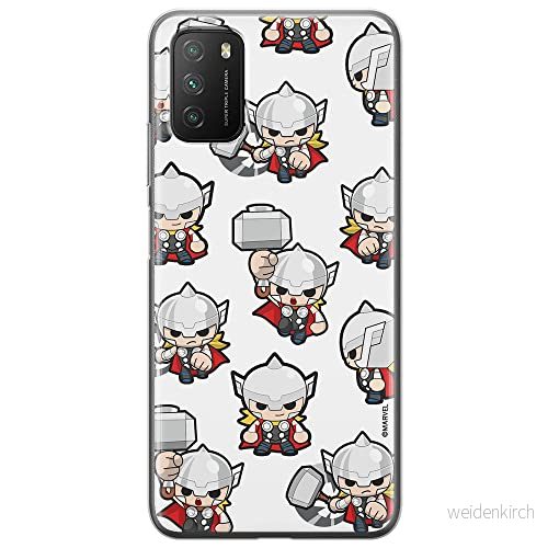 ERT GROUP mobiltelefonfodral för Xiaomi REDMI 9T originalt och officiellt licensierat Marvel mönster Thor 007 optimalt anpassad till formen på mobiltelefonen, fodral tillverkad av TPU plast 5904805602405