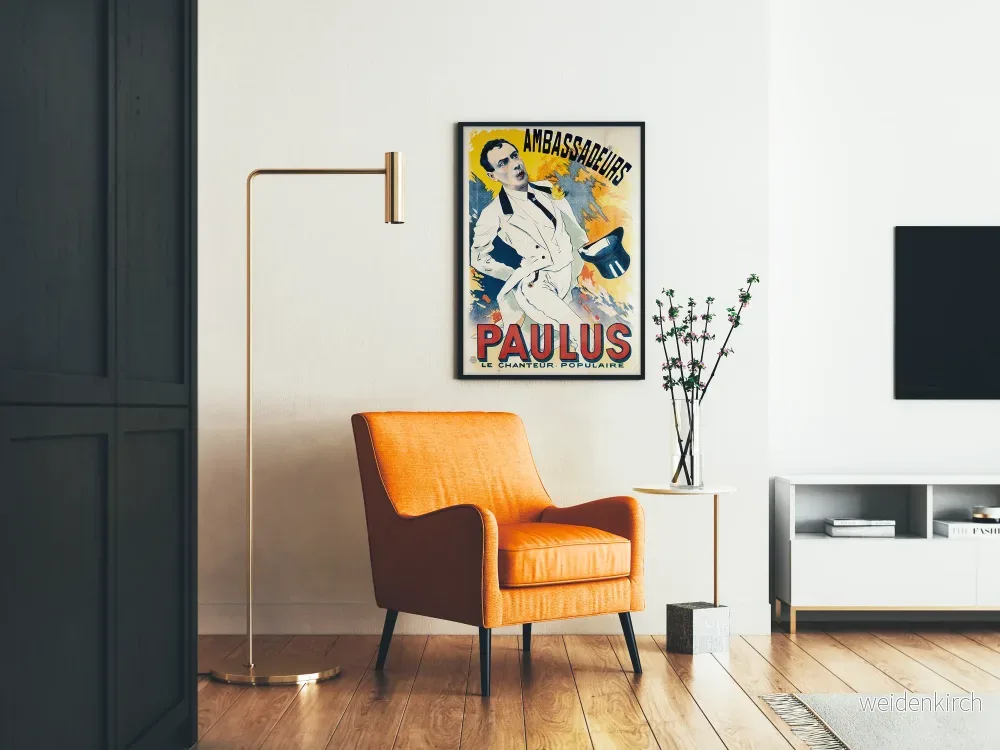 Vintageposter Ambassadeurs Paulus den populära sångaren - Bild 2