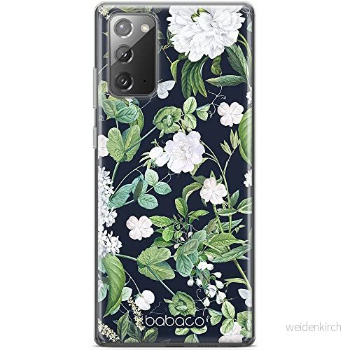 ERT GROUP mobiltelefonfodral för Samsung GALAXY NOTE 20 originalt och officiellt licensierat Babaco mönster Flowers 034 optimalt anpassad till formen på mobiltelefonen, fodral tillverkad av TPU plast 5905131289858