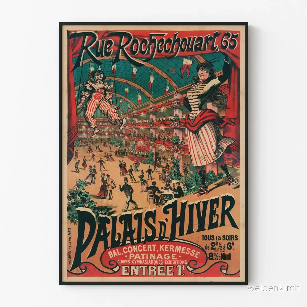 Vintageposter Palais d’Hiver Rue Rochechouart 65