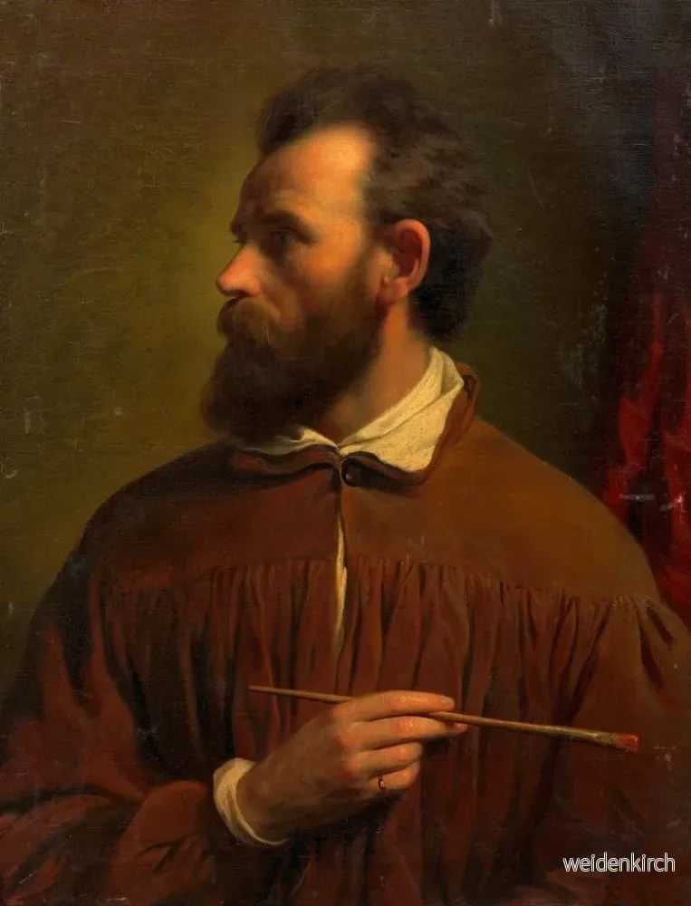 Målning Självporträtt av Friedrich von Amerling - Anton Ebert | Konsttryck - Bild 2