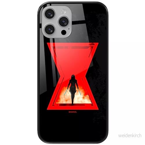 ERT GROUP mobiltelefonfodral för Apple Iphone 13 PRO originalt och officiellt licensierat Marvel mönster Black Widow 009 tillverkad av härdat glas, skyddsfodral 5904805877216