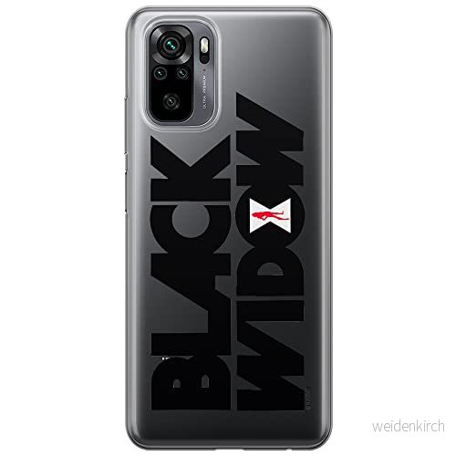 ERT GROUP mobiltelefonfodral för Xiaomi REDMI NOTE 10/ 10S originalt och officiellt licensierat Marvel mönster Black Widow 011 optimalt anpassad till formen på mobiltelefonen, gedeeltelijk transparant 5903537183633
