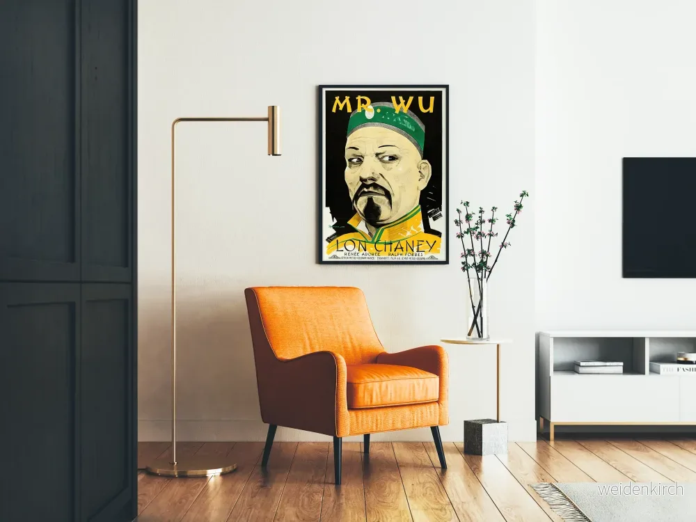 Vintageposter Mr. Wu med Lon Chaney - Kinematografisk väggdekoration i klassisk stil - Bild 2