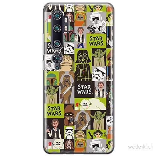 ERT GROUP mobiltelefonfodral för Xiaomi MI NOTE 10 / PRO originalt och officiellt licensierat Star Wars mönster 033 anpassad till formen på mobiltelefonen, fodral tillverkad av TPU plast 5904805581977