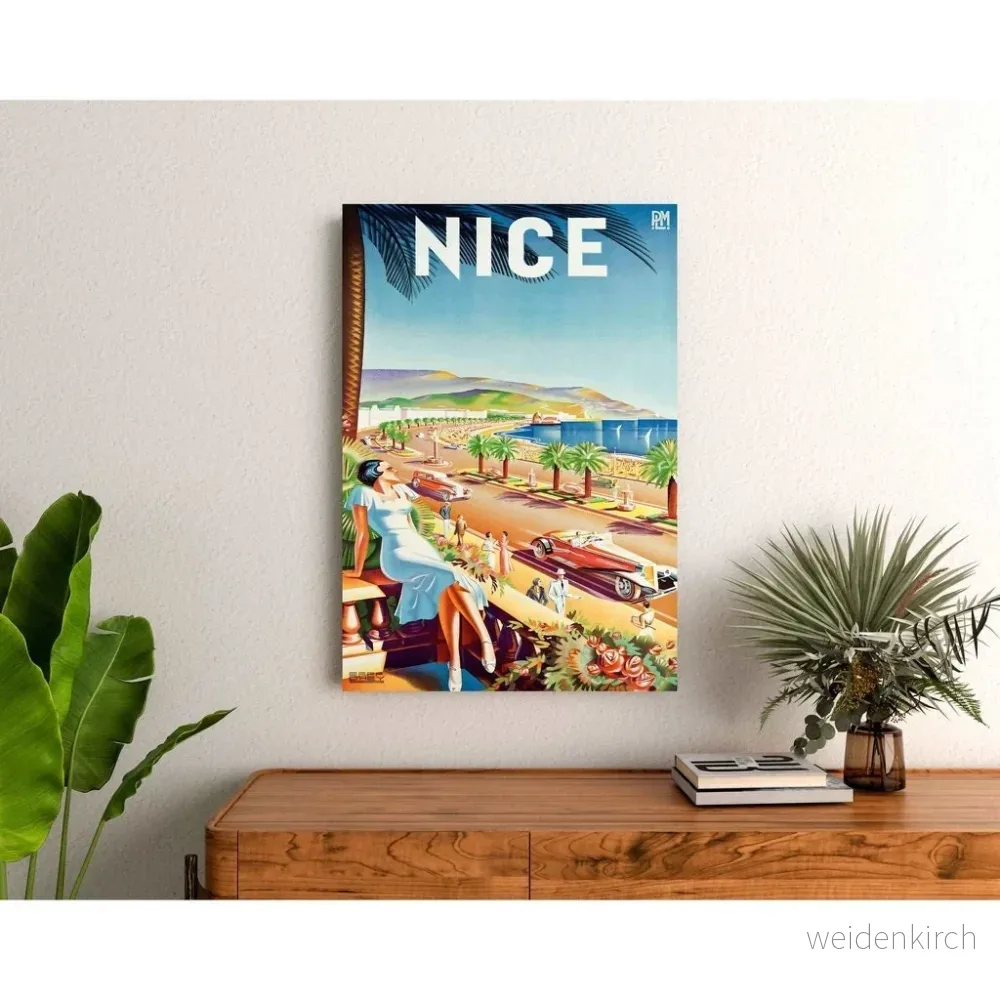 Promenaden des Anglais i Nice | Konsttryck av äldre Poster - Bild 2
