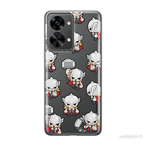 ERT GROUP mobiltelefonfodral för Oneplus NORD 2T 5G originalt och officiellt licensierat Marvel mönster Thor 007 optimalt anpassad till formen på mobiltelefonen, gedeeltelijk transparant 5905511272333