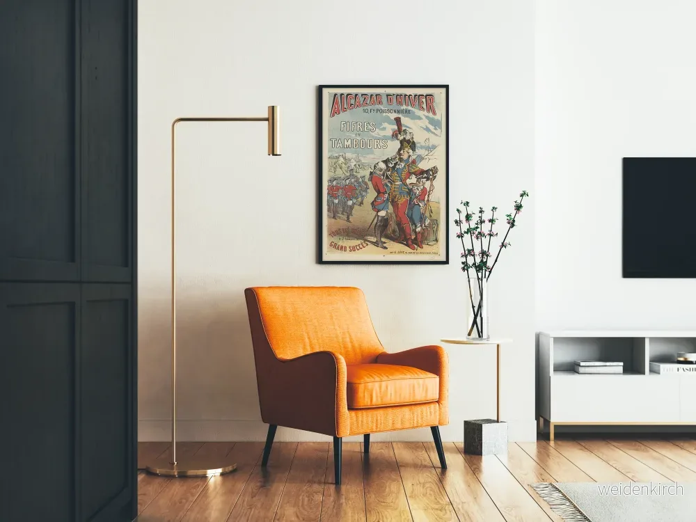 Vintageposter av Alcazar d'Hiver, Flöjtare och Trummor - Bild 2