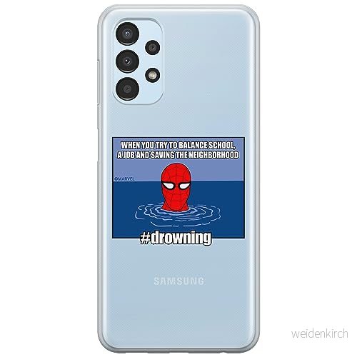 ERT GROUP mobiltelefonfodral för Samsung A13 4G originalt och officiellt licensierat Marvel mönster Spider Man 037 optimalt anpassad till formen på mobiltelefonen, gedeeltelijk transparant 5905795012878