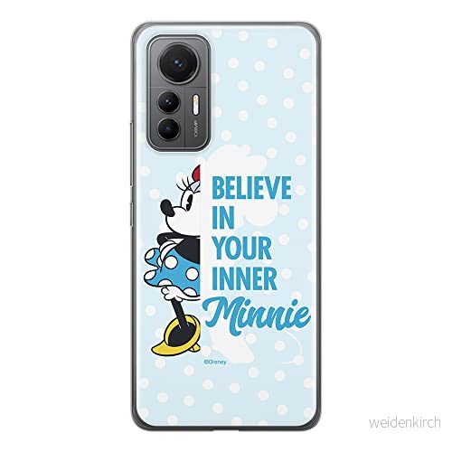 ERT GROUP mobiltelefonfodral för Xiaomi 12 LITE originalt och officiellt licensierat Disney mönster Minnie 047 optimalt anpassad till formen på mobiltelefonen, fodral tillverkad av TPU plast 5905511501303