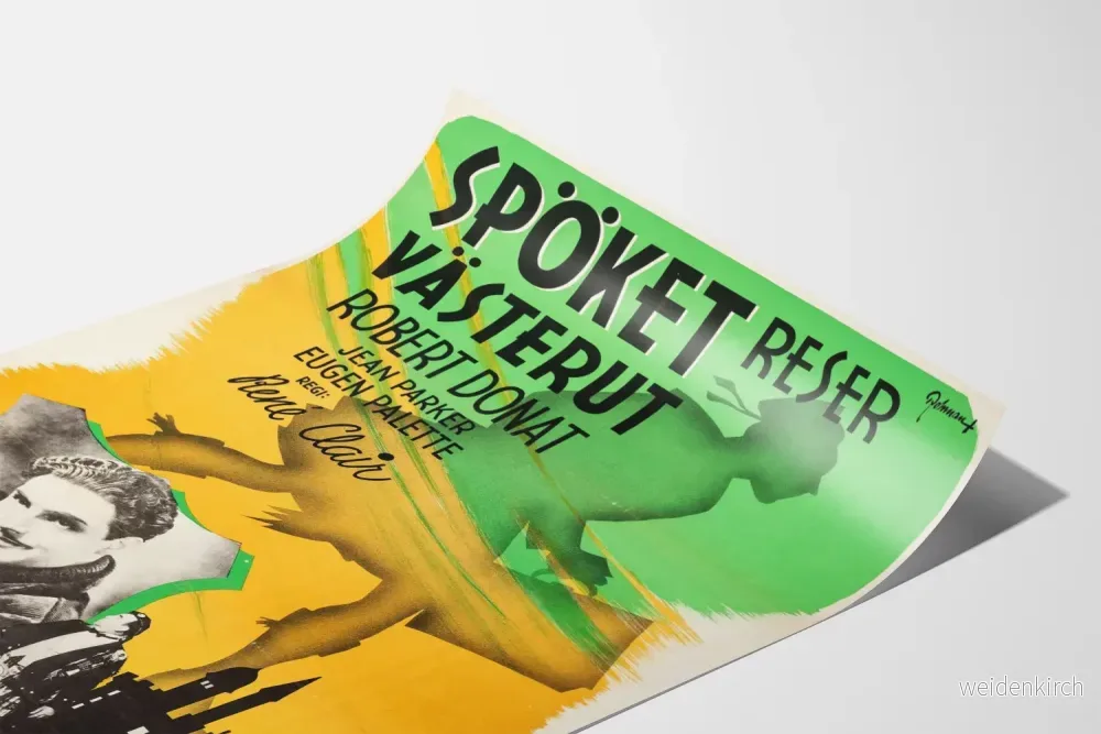 Vintageaffisch Spöket Reser Västerut Poster Film Klassisk - Bild 3
