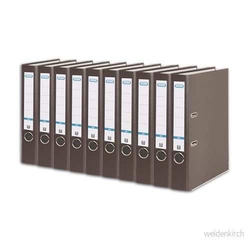 Elba Mapp A4, Smart Pro, 5 cm smal, ytterplast, brun, 10 stycken 4002030138803