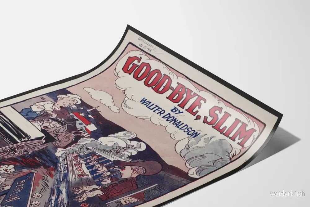 Vintageposter Good-Bye, Slim av Walter Donaldson - Bild 3