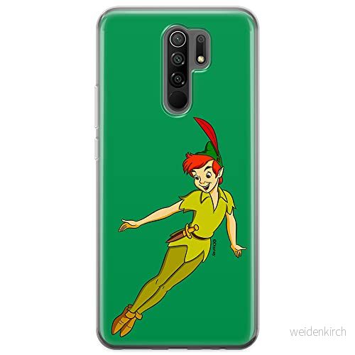 ERT GROUP mobiltelefonfodral för Xiaomi REDMI 9 originalt och officiellt licensierat Disney mönster Peter Pan 001 optimalt anpassad till formen på mobiltelefonen, fodral tillverkad av TPU plast 5905131147301