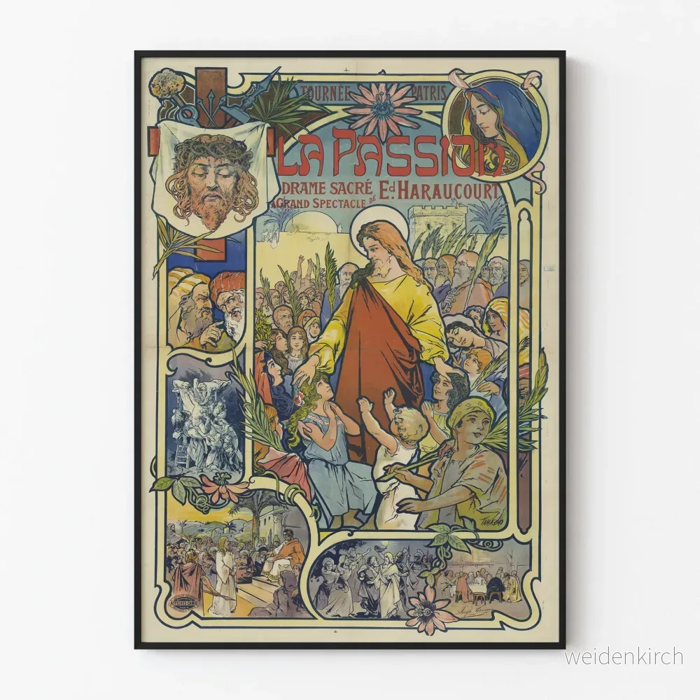 Vintageposter La Passion - Dramatisk och helig väggdekoration