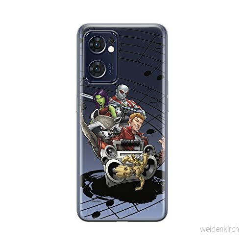 ERT GROUP mobiltelefonfodral för Oppo RENO 7 5G originalt och officiellt licensierat Marvel mönster Guardians of the Galaxy 016 anpassad till formen på mobiltelefonen, gedeeltelijk transparant 5905511300845
