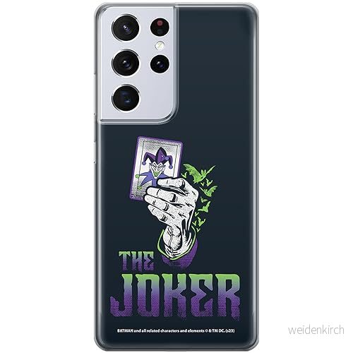 ERT GROUP mobiltelefonfodral för Samsung S21 ULTRA originalt och officiellt licensierat DC mönster Joker 030 optimalt anpassad till formen på mobiltelefonen, fodral tillverkad av TPU plast 5905795054533
