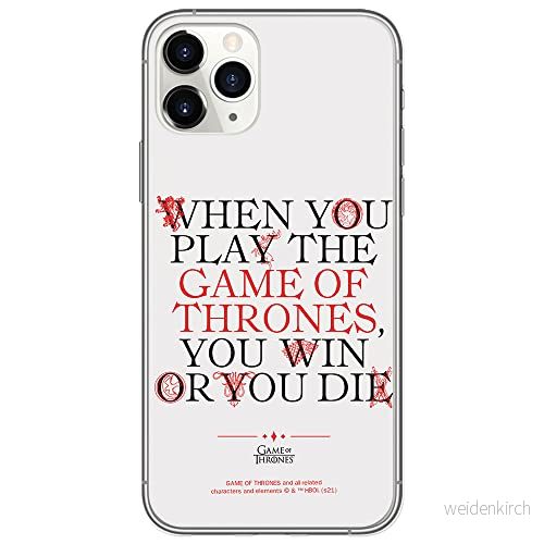 ERT GROUP mobiltelefonfodral för Apple Iphone 11 PRO MAX originalt och officiellt licensierat Game od Thrones mönster of 009, fodral tillverkad av TPU plast 5903932674538