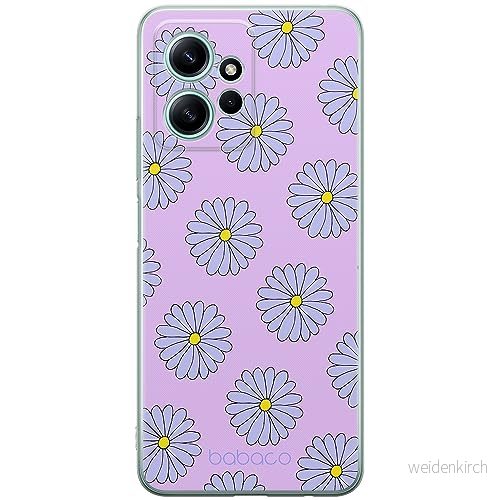 ERT GROUP mobiltelefonfodral för Xiaomi REDMI NOTE 12 4G originalt och officiellt licensierat Babaco mönster Flowers 021 optimalt anpassad till formen på mobiltelefonen, fodral tillverkad av TPU plast 5905511942939