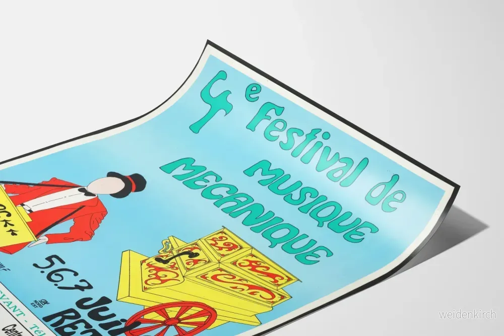Vintageposter för 4:e Mekaniska Musikfestivalen 1996 i Rethel - Bild 3