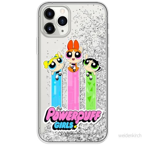 ERT GROUP mobiltelefonfodral för Apple Iphone 11 PRO MAX originalt och officiellt licensierat The Powerpuff Girls mönster 030, med glitter overflow effekt 5905511975944
