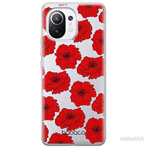 ERT GROUP mobiltelefonfodral för Xiaomi 11 originalt och officiellt licensierat Babaco mönster Flowers 018 optimalt anpassad till formen på mobiltelefonen, gedeeltelijk transparant 5903932634921