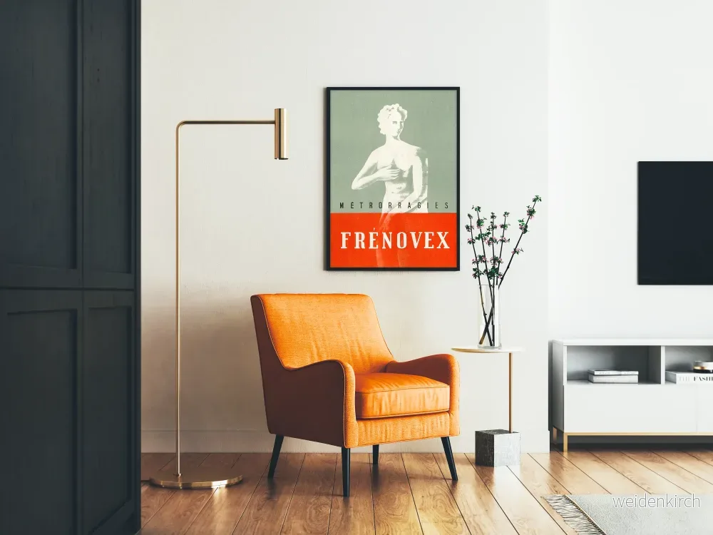 Vintage reklamposter för medicinsk reklam Frénovex - Bild 2