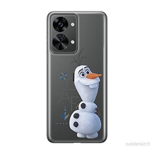 ERT GROUP mobiltelefonfodral för Oneplus NORD 2T 5G originalt och officiellt licensierat Disney mönster Olaf 004 optimalt anpassad till formen på mobiltelefonen, gedeeltelijk transparant 5905511278243