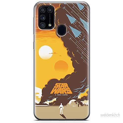 ERT GROUP mobiltelefonfodral för Samsung M31 originalt och officiellt licensierat Star Wars mönster 027 optimalt anpassad till formen på mobiltelefonen, fodral tillverkad av TPU plast 5904805479557
