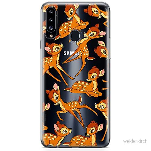 ERT GROUP mobiltelefonfodral för Samsung A20S originalt och officiellt licensierat Disney mönster Bambi 017 optimalt anpassad till formen på mobiltelefonen, gedeeltelijk transparant 5905131798732