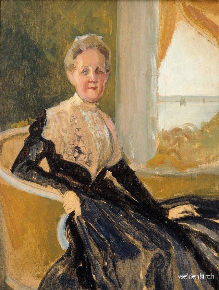 Målning av porträttet av grevinnan Elisabeth Wachtmaister, kompositionsskiss - Albert Edelfelt | Konsttryck - Bild 2
