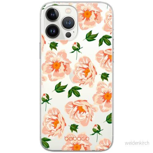 ERT GROUP mobiltelefonfodral för Apple Iphone 13 PRO originalt och officiellt licensierat Babaco mönster Flowers 014 optimalt anpassad till formen på mobiltelefonen, gedeeltelijk transparant 5903932861365